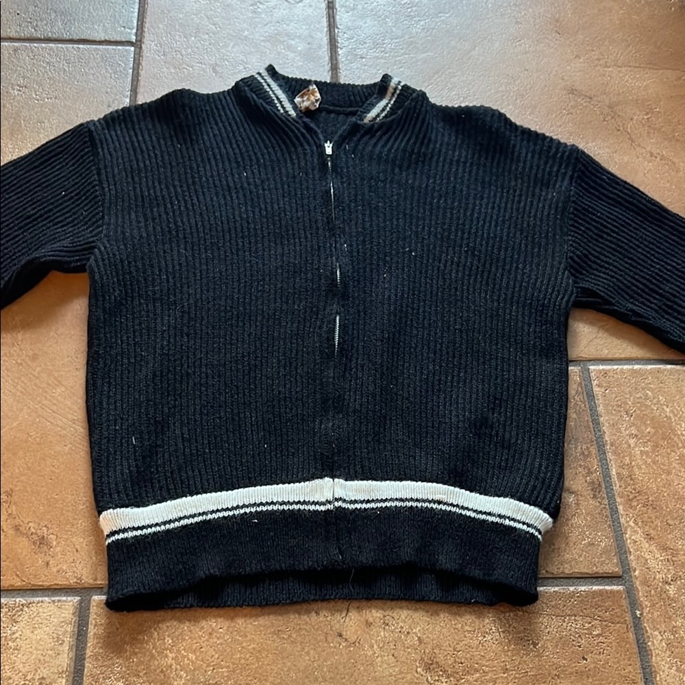 VINTAGE PENNLEIGH ZIP UP CARDIGAN JACKET